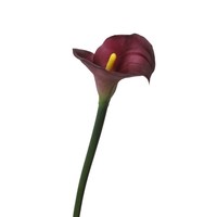 Bunga buatan Calla Lily ungu putih kualitas tinggi bunga Calla lili sentuhan nyata untuk dekorasi pernikahan & Natal