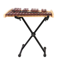 Grosir berdiri bebas 37 catatan kayu alat musik Xylophone dengan tinggi berdiri disesuaikan