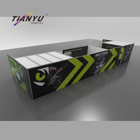 Système mural modulaire professionnel TIANYU, finition encastrée, mur graphique, idéal pour les expositions mondiales multi-sites