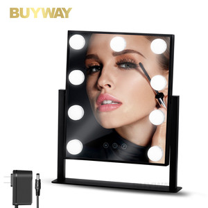 Rectangular 9 bombillas luces led lámpara de mesa de <span class=keywords><strong>tocador</strong></span> maquillaje casa <span class=keywords><strong>hollywood</strong></span> pelo <span class=keywords><strong>espejo</strong></span> - Product Image 1