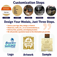 Medallas de 5K para Veteranos de Metal Esmaltado Suave y Duro, Diseño Personalizado Directo de Fábrica