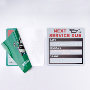 <span class=keywords><strong>Autocollant</strong></span> personnalisé de rappel de vidange d'huile à adhérence statique, sans résidu, pour pare-brise de <span class=keywords><strong>voiture</strong></span>, étiquette de service d'entretien pour atelier de réparation automobile - Product Image 2