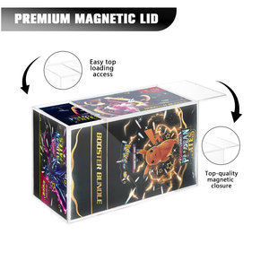 Espositore Magnetico Trasparente in Acrilico Personalizzato di Alta Gamma per Bundle Pokémon X10 - Vetrina Trasparente - Product Image 2