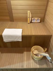 Sauna Exterior de Madera de Hemlock de Alta Calidad, Sauna Pintada de Negro con Estufa - Product Image 3