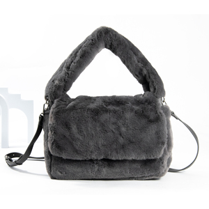 Bolso de mano profesional personalizado de invierno de felpa de color sólido Mini bolso de hombro para mujer - Product Image 1