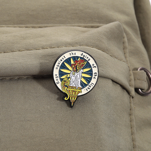 <span class=keywords><strong>Rage</strong></span> contre la mort de la lumière émail broche bougie brûlante broche Badge cadeau bijoux pour amis en gros - Product Image 3
