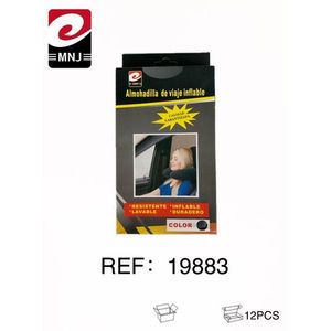 MNJ Inflatable Travel Pillow Neck Support Compact Portable Color Black Ref 19883 - Product Image 1