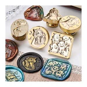 Halloween loạt Đồng Đầu con dấu niêm phong công cụ, kỳ nghỉ bên thư mời, quà tặng trang trí nhà sản xuất bán buôn - Product Image 1