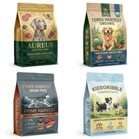 Sacs d'emballage alimentaire pour animaux de compagnie (chats, oiseaux, chiens) en plastique à fond plat, personnalisés en usine, de qualité supérieure, avec protection contre l'humidité et haute barrière
