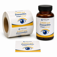 Etiquetas Adhesivas de Vinilo Impresas Personalizadas, Resistentes a los Arañazos, con Protección UV, con Corte de Forma Personalizada para Botellas de Suplementos