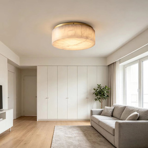 Lámpara Colgante LED de Alabastro Cuadrada Moderna Americana para Comedor, Sala de Estar, Hotel de Lujo - Product Image 6