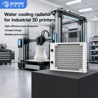Radiateur en aluminium OCOCOO 120 mm, épaisseur 27 mm, 12 canaux, réseau de ailettes denses 20 FPI, buse fixe 6 mm, anti-fuite, pour imprimante 3D industrielle