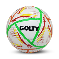 GOLTY SM-1021 Taille 5 Poids 400-440G et Circonférence 680-700MM avec Ballon de Football Traditionnel Renforcé Texturé Durable