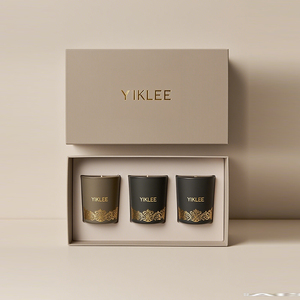 Tùy chỉnh lá vàng biểu tượng Đảng ủng hộ nến hộp hương thơm Mẫu nến bao bì hộp hương liệu nến Hộp Quà Tặng thiết lập - Product Image 4