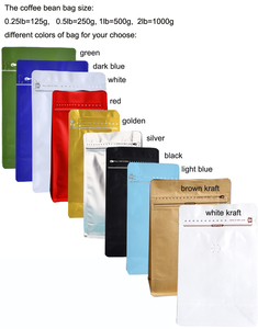 Isı Yalıtımlı Alüminyum Folyo Ayakta Duran Kahve Poşeti, Tekrar Kapanabilir Düz Tabanlı Plastik Ambalajlı, Valfli Çay Poşeti - Product Image 3