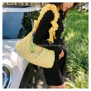 Bolso de hombro de alta calidad para mujer, bolso portátil de gran capacidad, resistente al agua, Seersucker, poliéster hinchado, nailon - Product Image 2