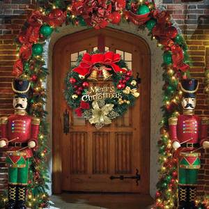 Guirlande de Noël en PVC pour l'intérieur et l'extérieur, accessoires décoratifs, fournitures de fête, décorations - Product Image 3