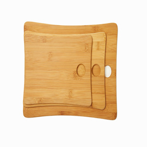 Tabla de Cortar de Bambú Rectangular con Orificio, Juego de Tablas de Cortar para Cocina - Product Image 4