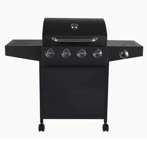 Outdoor Propaan Gasgrill 3 Branders Rookloze Grill Barbecue Rvs Gas Bbq Grill