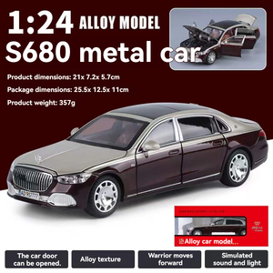 Modellino Auto Sportiva Maybach S680 in Scala 1:24, con Telecomando, in Lega, con Luci e Suoni, Ruote a Trazione Posteriore, Giocattolo Regalo per Ragazzi - Product Image 4