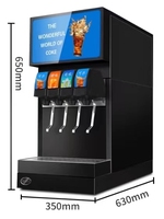 Distributeur automatique de boissons froides pour comptoir, machine à soda gazeuse pour buffets et magasins de proximité
