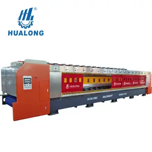 Hualong HLMJX-16W China Automatische Oppervlak Slijpen Polijsten Steen Machine Met 16 Heads Voor Graniet Marmeren Plaat