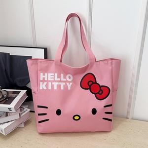 <span class=keywords><strong>Bolsa</strong></span> de <span class=keywords><strong>Viaje</strong></span> Extra Grande Impermeable de un Solo Hombro Hellokitty, con Cierre de Cremallera para Almacenamiento de Computadora y Juguetes para Niños - Product Image 2