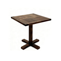 Tables de restaurant Wabi Sabi, table basse carrée en bois, table carrée détachable pour café, salle à manger