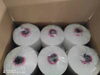 Fil de polyester 100% type coton, 32s 40s 50s 80s, anti-bactérien, écologique, filé à l'anneau, filé à la main
