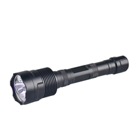 Lampe torche LED UV en alliage d'aluminium à haut lumen avec indice de protection IP66, rechargeable, longue portée, pour la conduite en extérieur