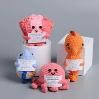 Buatan tangan Modern rajutan dekorasi hewan positif selesai boneka rajutan ornamen dekorasi