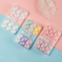 Étui à lunettes à double usage, boîte à double couche faite à la main, boîtes à lentilles de contact polyvalentes pour hommes et femmes, accessoires pour lunettes