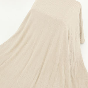 2021 Instant Hoge Kwaliteit Effen Kleur Kreukel Katoenen Crêpe Sjaal Vrouwen Stevige Geribbelde Jersey Sjaals En Sjaals Hijab - Product Image 4