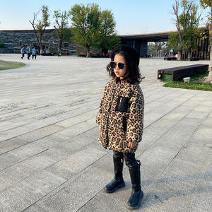 Vêtements d'hiver pour enfants en gros 2021, manteau en laine pour filles, vêtements d'automne pour filles, à porter des deux côtés - Product Image 4