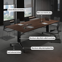 Table de conférence pliable en bois, design minimaliste, durable et écologique, idéale pour la maison, le bureau et l'école - Offre spéciale