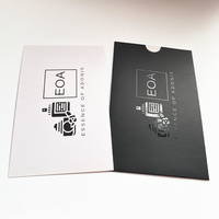 Enveloppe de luxe au design élégant, en papier kraft noir, avec logo personnalisé, format A6, enveloppe pour reçus