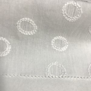 Tela bordada de algodón, tejido blanco, x1003 - Product Image 1