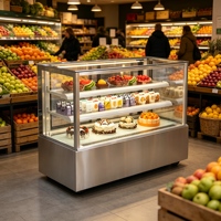 Vitrine réfrigérée écologique pour buffet et gâteaux, idéale pour les cafés d'hôtel
