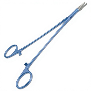 Portaagujas Quirúrgico para Cirugía General, Instrumento Manual con Certificación CE, Clase I, Pinza Metálica Azul - Product Image 2