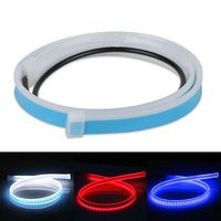 2 pièces DRL pour voitures, bande lumineuse LED, feux de jour, bandes lumineuses flexibles étanches, 12V, accessoires de voiture, phare automobile