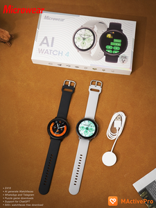 Nouvelle montre connectée AI Watch 4 ChatGPT avec écran AMOLED de 1,32 pouce, WhatsApp, Telegram, réponse aux messages, appels BT 5.4, NFC, charge sans fil - Product Image 5