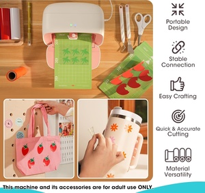 Likcut S501 xách tay thông minh Vinyl Máy cắt màu hồng DIY niềm vui gia đình trường vui vẻ dự án trang trí chuyển Giấy Phim - Product Image 5