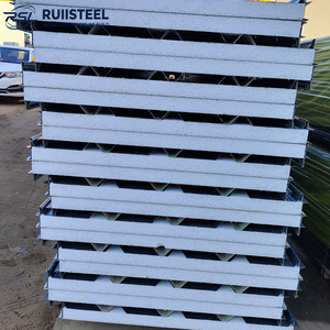 แผ่น<span class=keywords><strong>ผนัง</strong></span>แซนวิช <span class=keywords><strong>EPS</strong></span> รุ่น RUIISTEEL ได้รับการรับรองมาตรฐานยุโรป หนา 50 มม. ผลิต<span class=keywords><strong>จ</strong></span>ากโฟม <span class=keywords><strong>EPS</strong></span> - Product Image 1