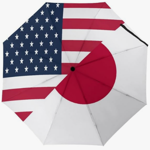 Parapluie pliant entièrement automatique de haute qualité <span class=keywords><strong>Jordan</strong></span> Reliable Nice Travel Partner, série de drapeaux à thème national, parapluie classique - Product Image 5