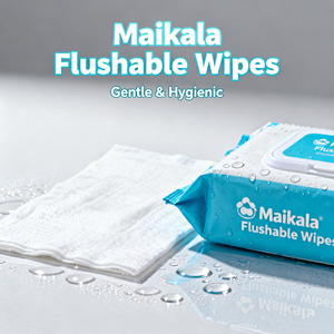 Wholesale Disposable 100% Biodegradable Non-Woven Flushable <b>Toilet</b> Wet <b>Wipes</b> Comfortable Surface Household Extra Soft ISO&CE - Product Image 5