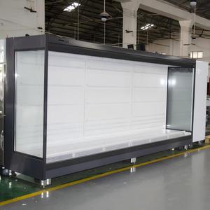 화웨이 공냉식 음료 진열 냉장고 유리 도어 디지털 온도 조절 블랙 마감 슈퍼마켓 상업용 - Product Image 3