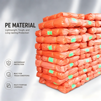 Bâche en PE plastique imperméable et résistante à l'abrasion pour barrière de construction, protection industrielle et utilisation en sac