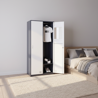 Casier de rangement pliable en métal ignifuge avec serrure pour bureau, maison, école, gymnase, hôtel, utilisation en extérieur