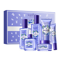 SADOER Ensemble de soins de la peau 6 pièces, kit de soin du visage éclaircissant anti-rides hydratant, tous types de peau, vente en gros