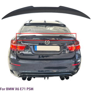 สำหรับ E71 PSM สไตล์คาร์บอนไฟเบอร์ สปอยเลอร์หลัง ปี 2007-2014 - Product Image 2